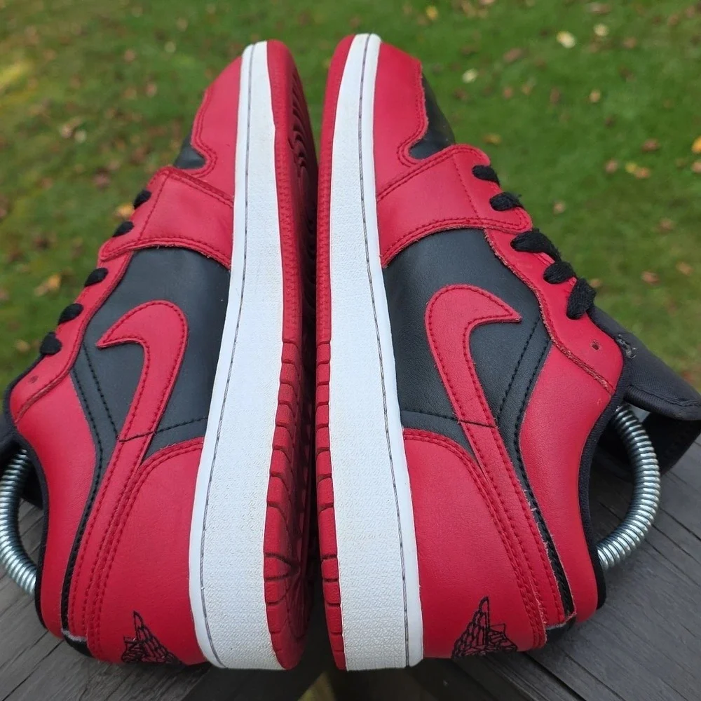Air Jordan 1 Low‎ - Reverse Bred (553558-606) Gym Red Black Authentic DS Size 6